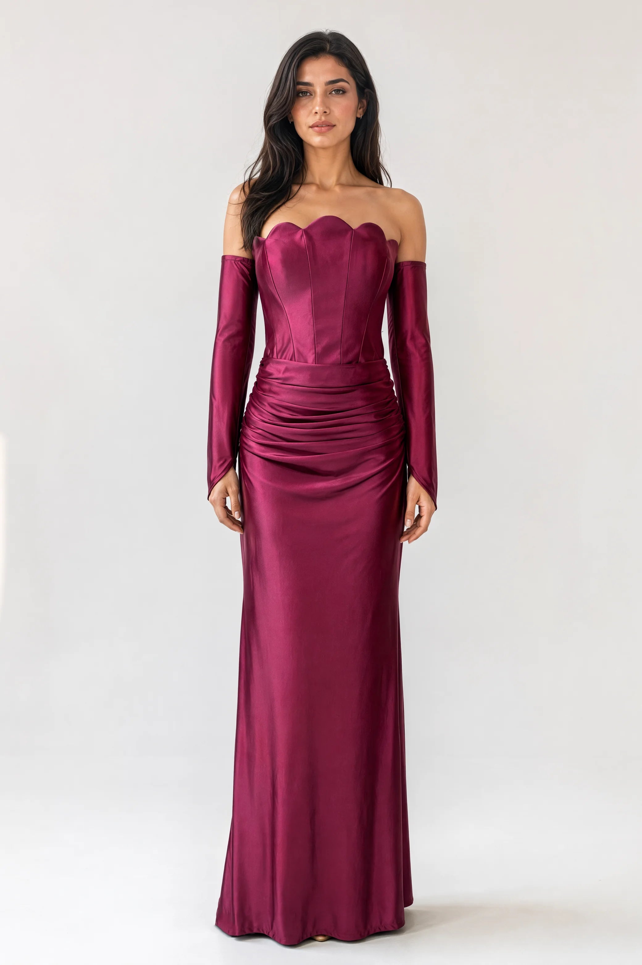 Mermaid Corset Jersey Dress