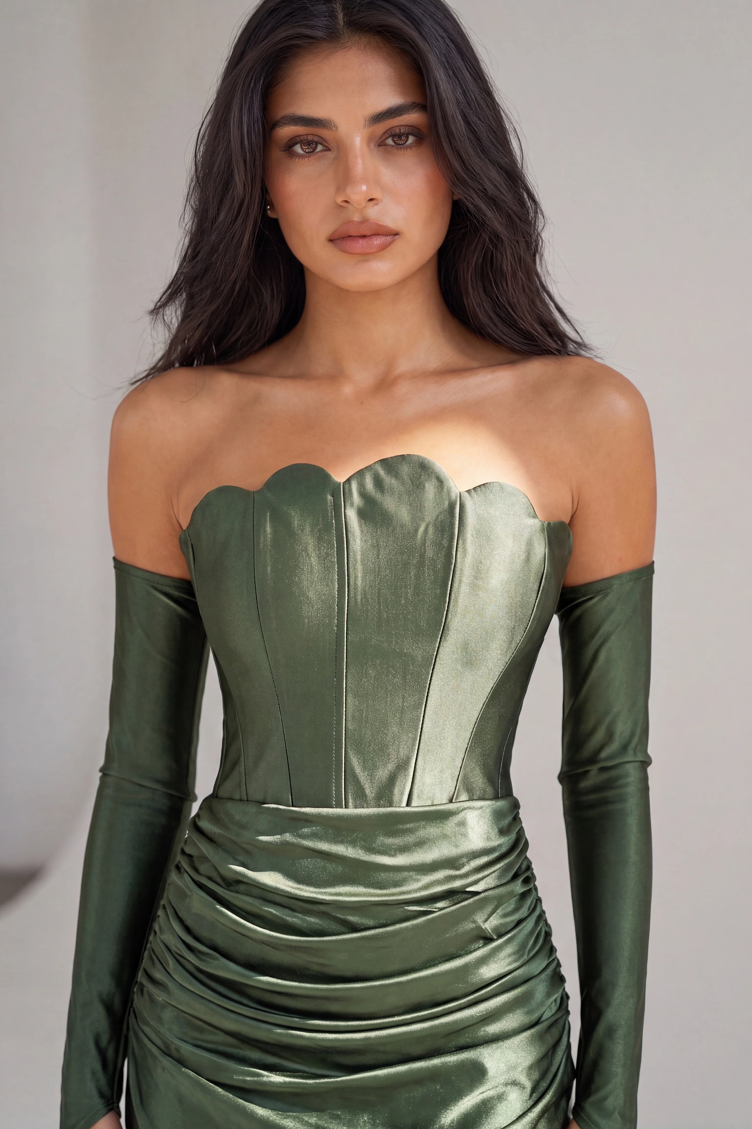 Mermaid Corset Jersey Dress