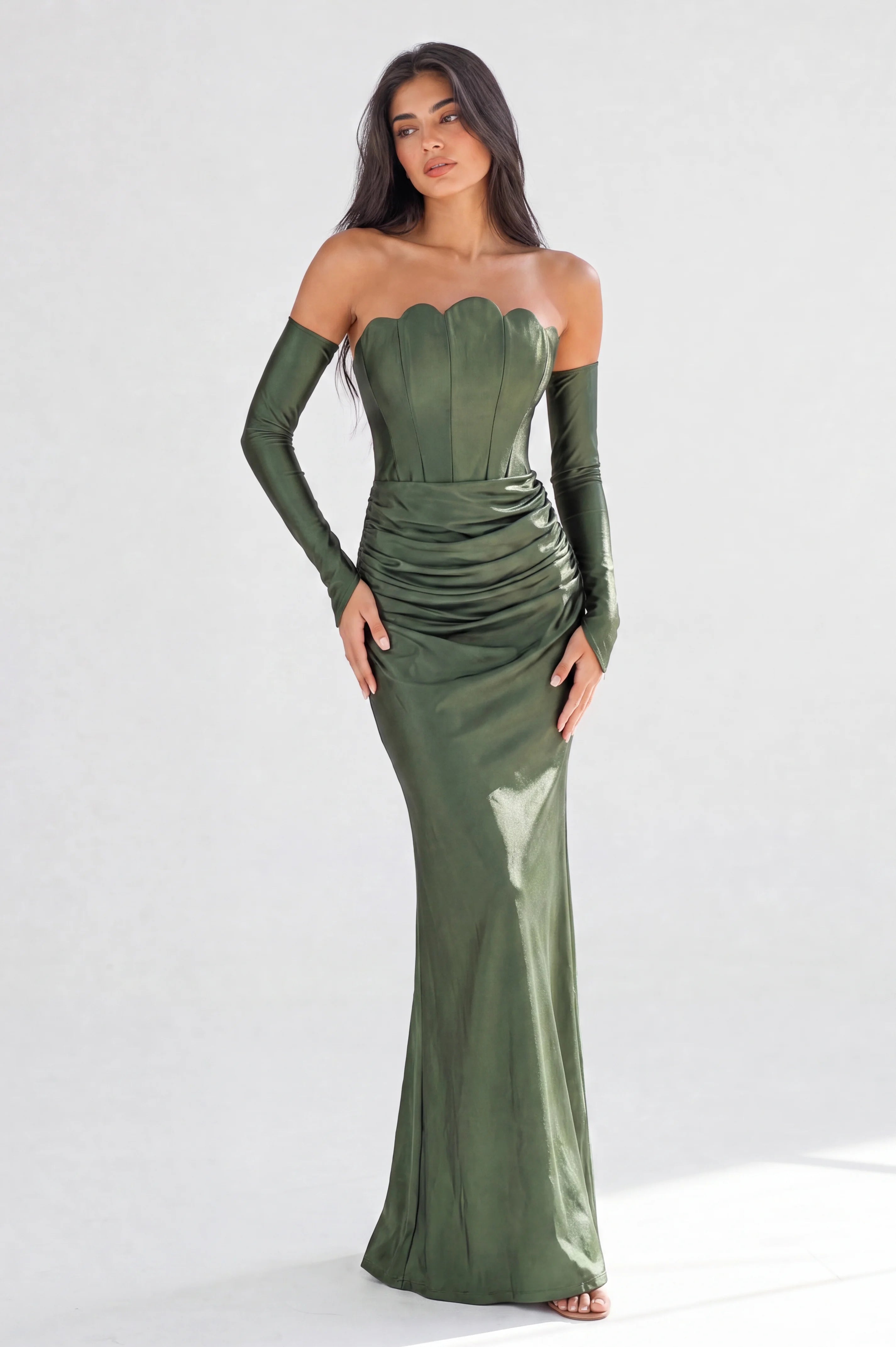 Mermaid Corset Jersey Dress
