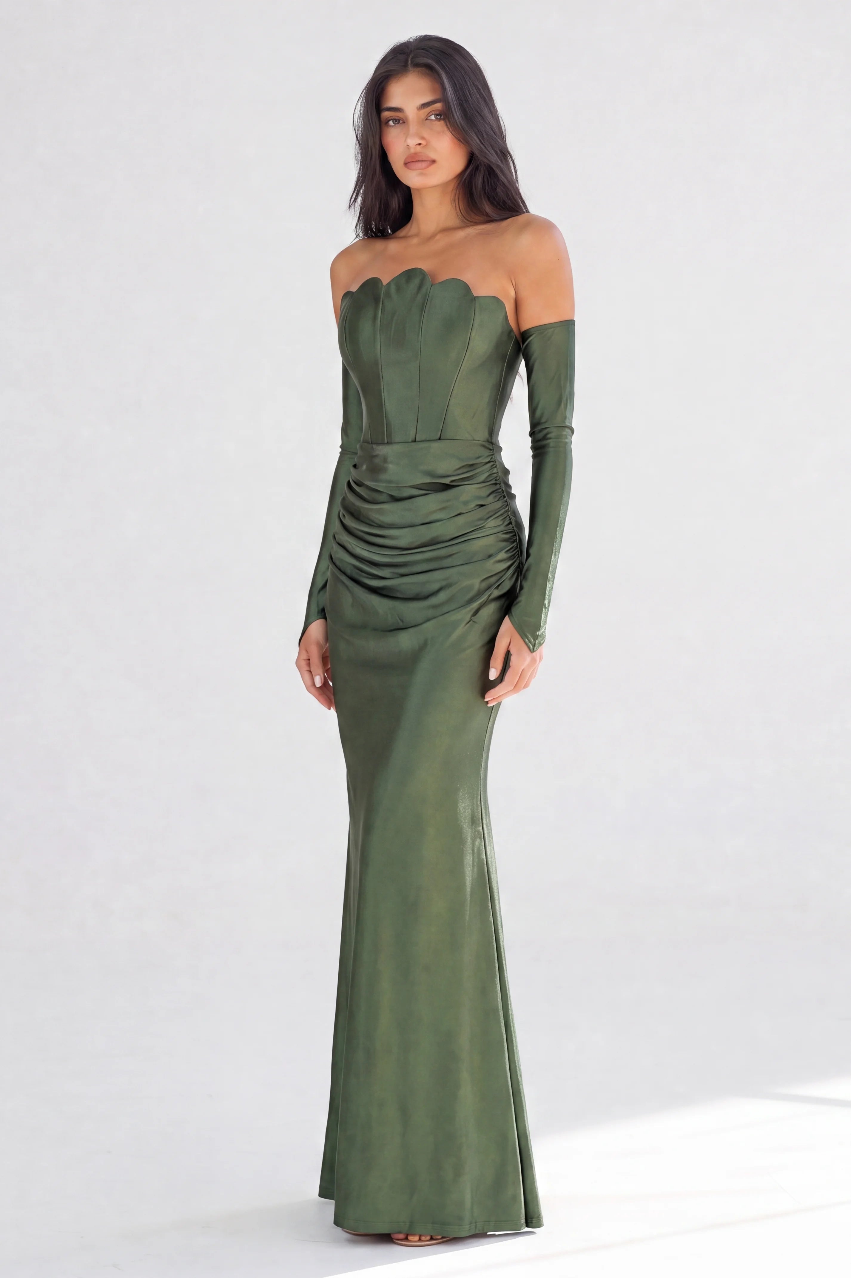 Mermaid Corset Jersey Dress