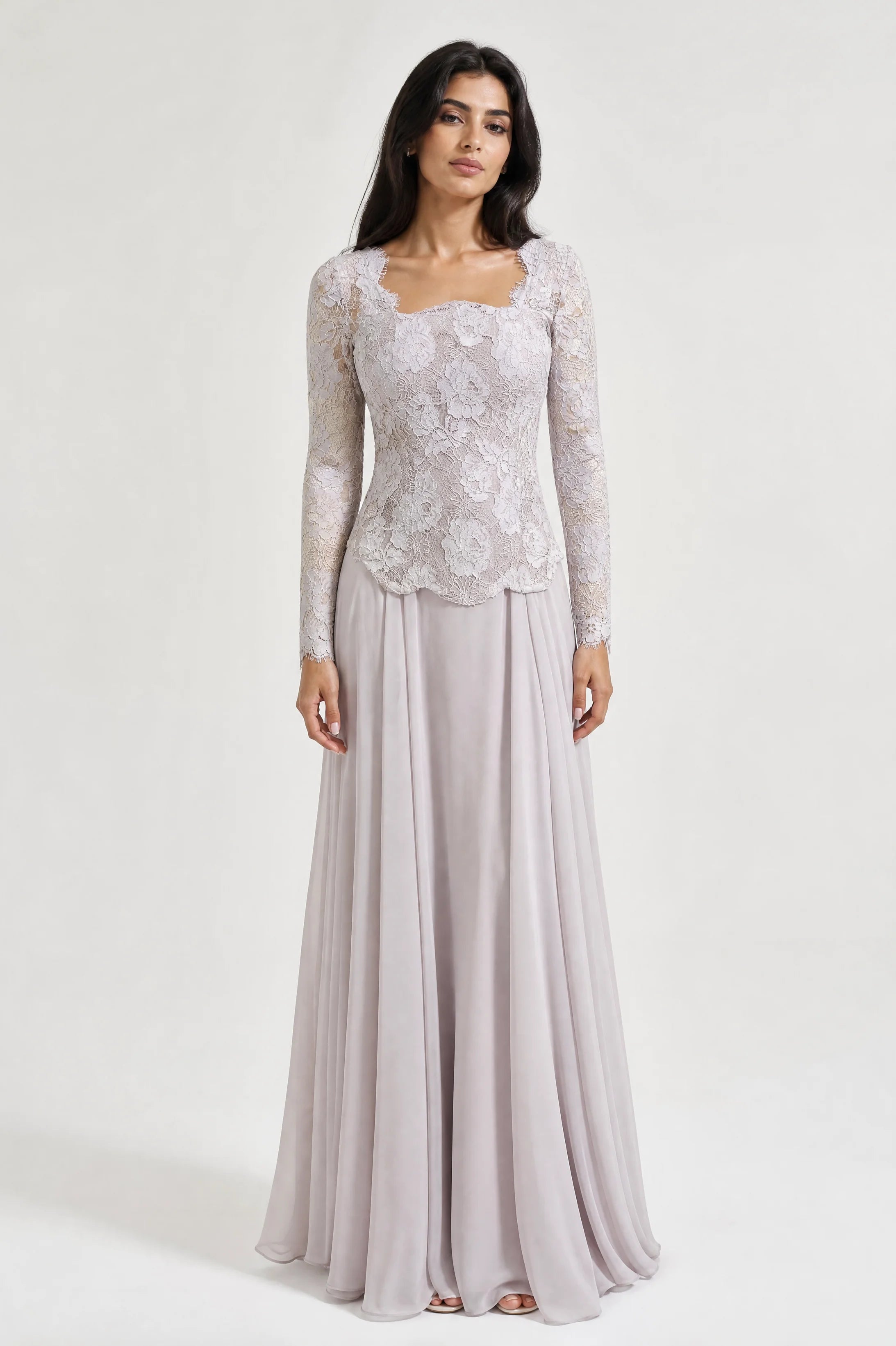 Mermaid Dantel Corset Chiffon Skirt
