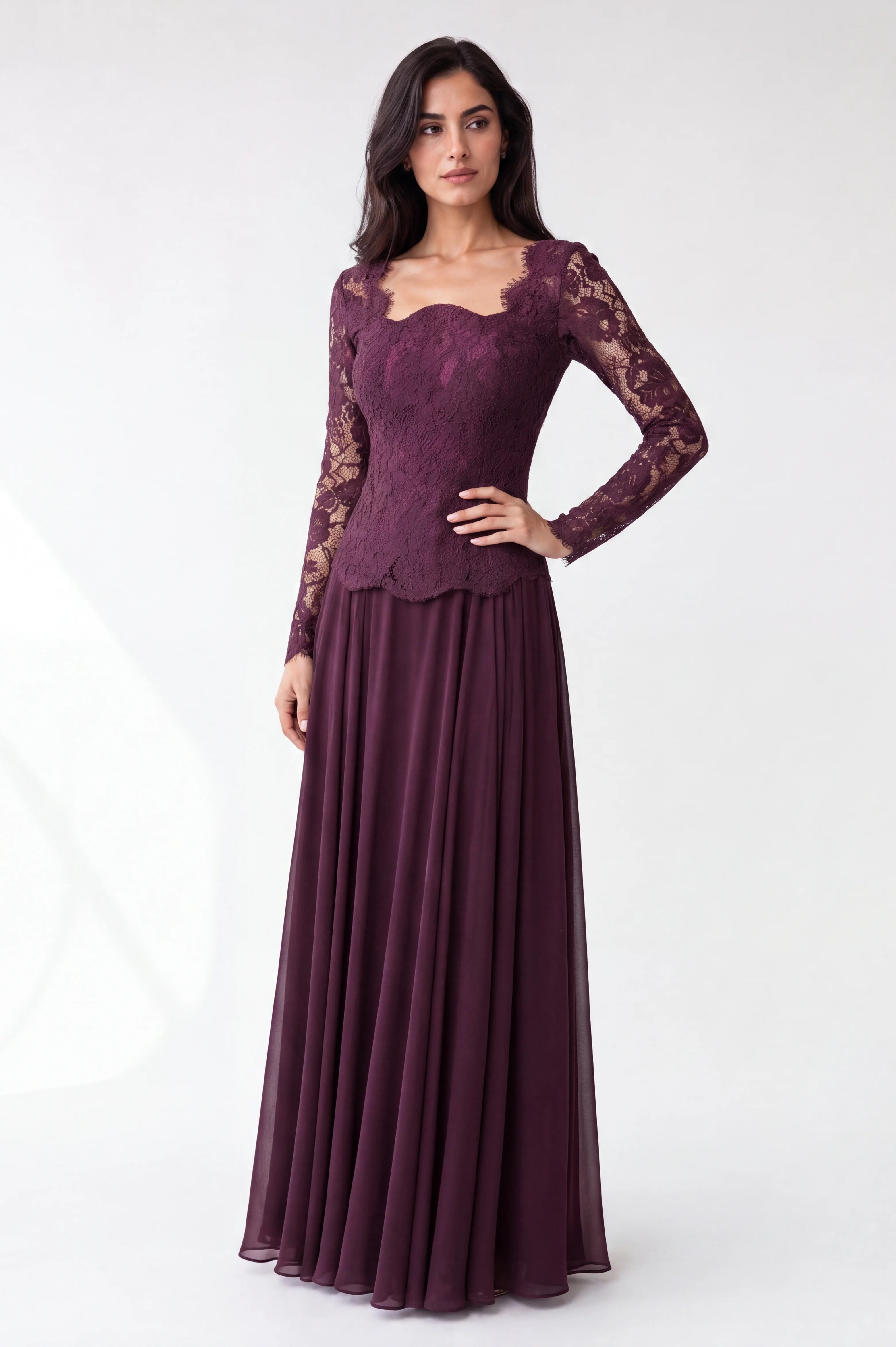 Mermaid Dantel Corset Chiffon Skirt
