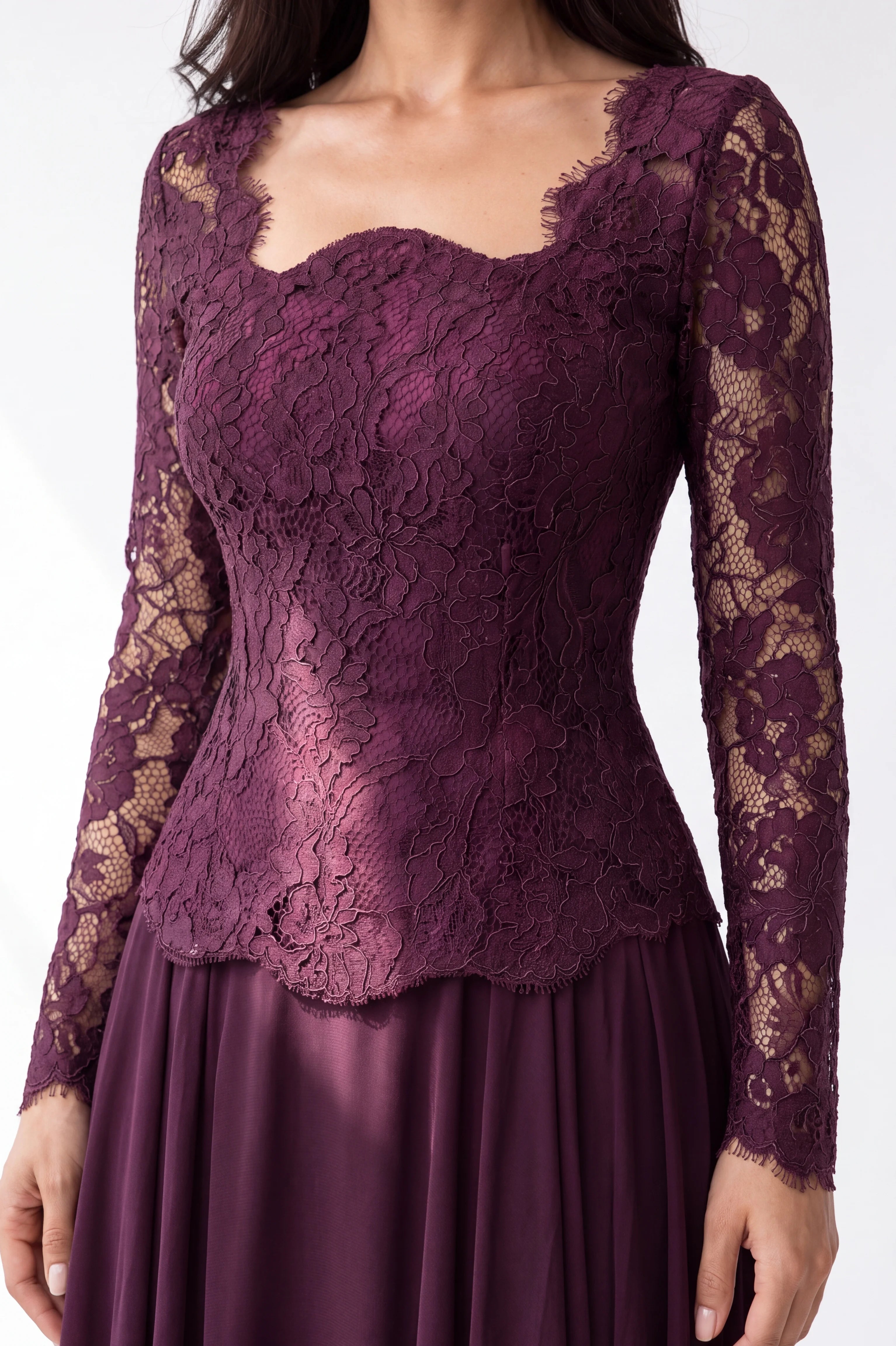 Mermaid Dantel Corset Chiffon Skirt