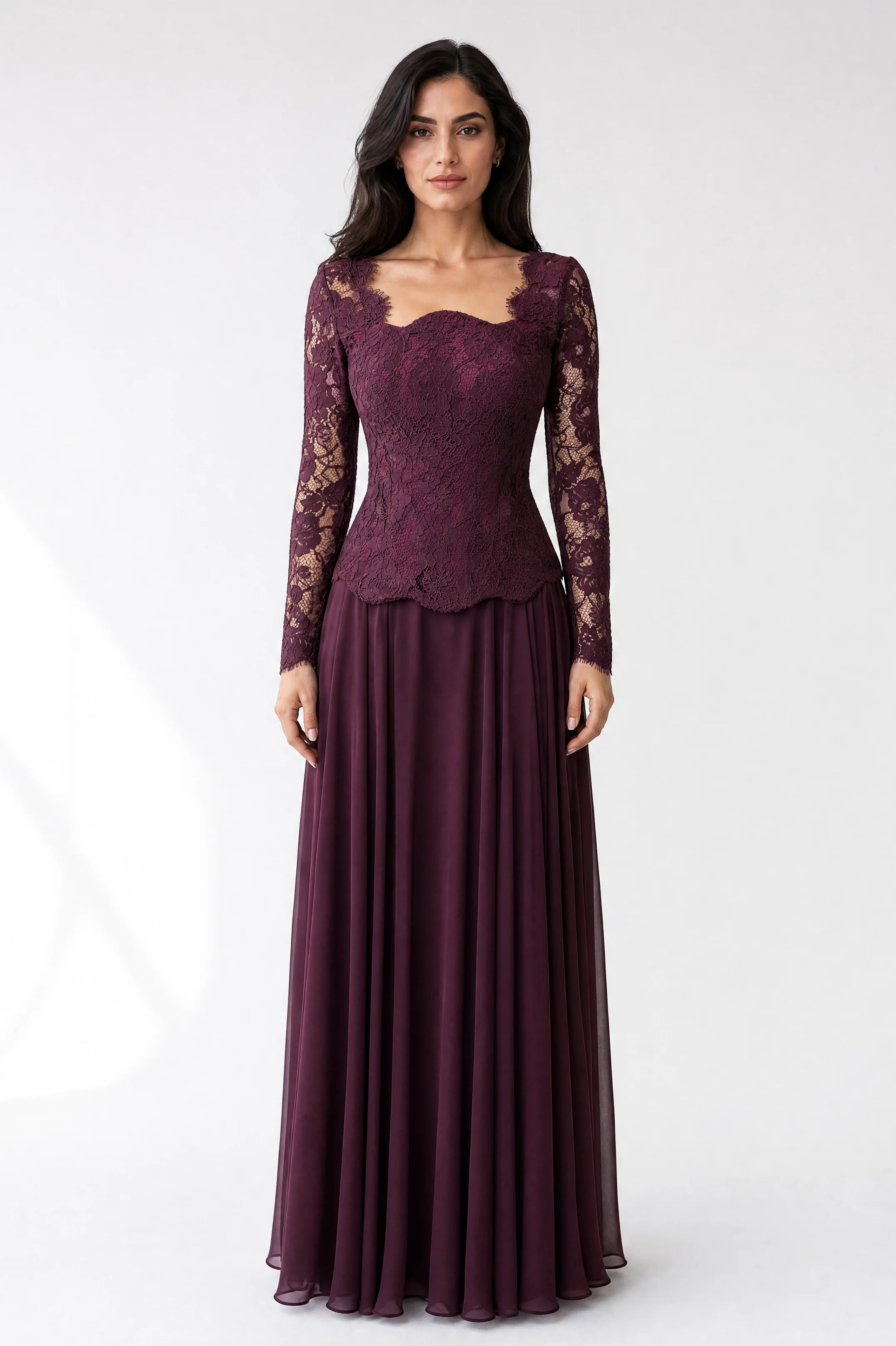 Mermaid Dantel Corset Chiffon Skirt