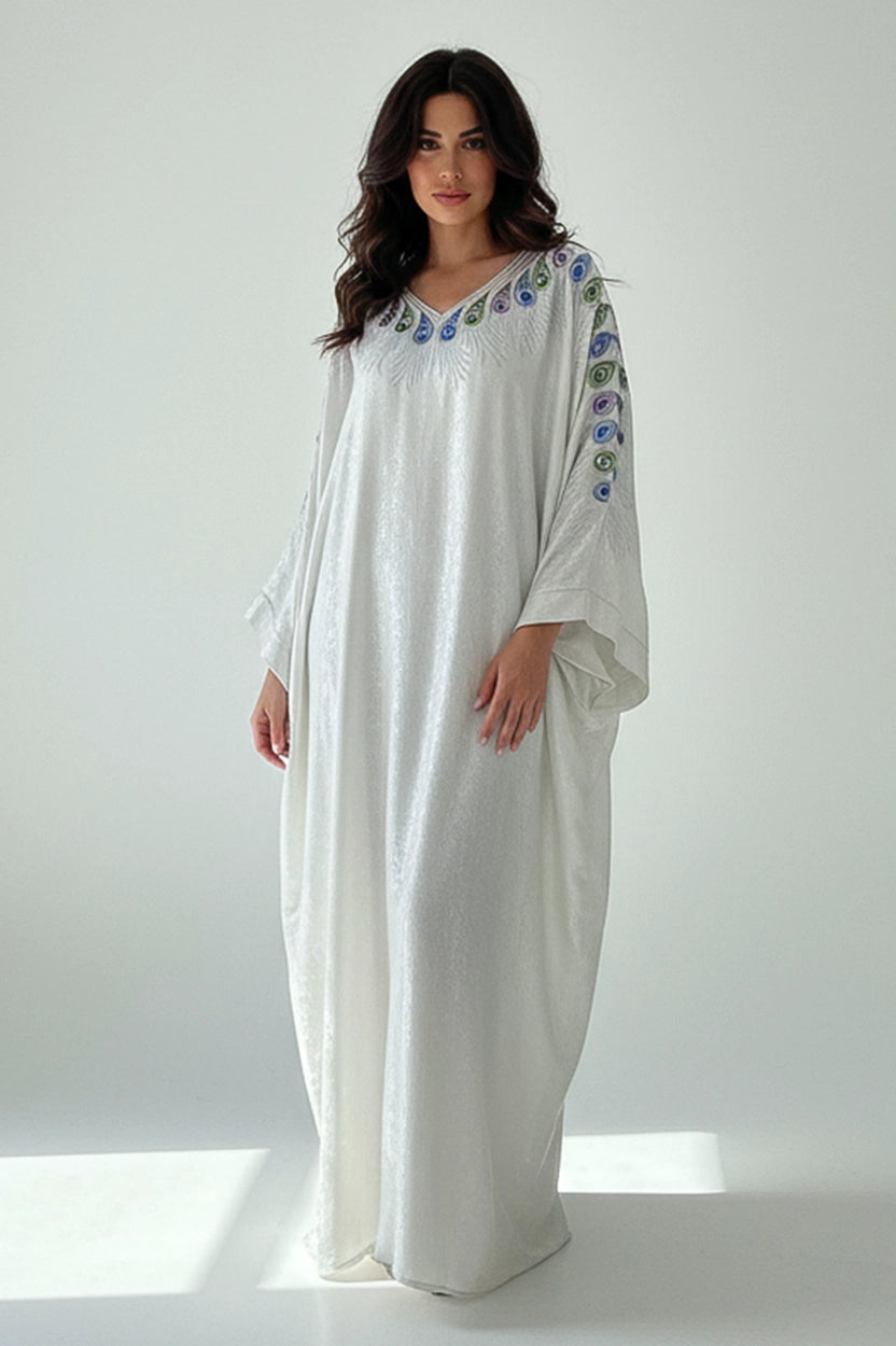 Peacock Feathers Shape Flare Jalabiya