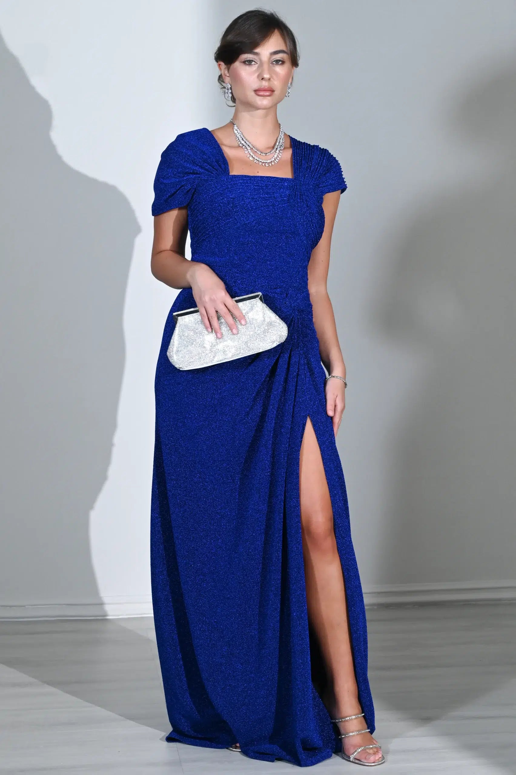 Pleated Top Infiniti Lame Dress