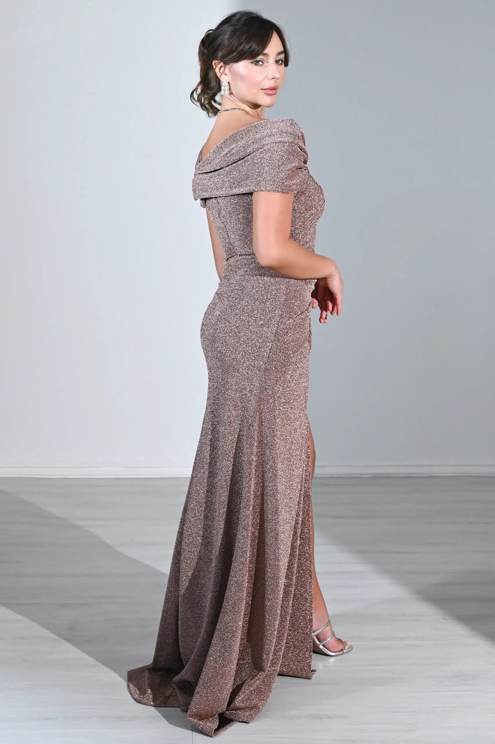 Pleated Top Infiniti Lame Dress