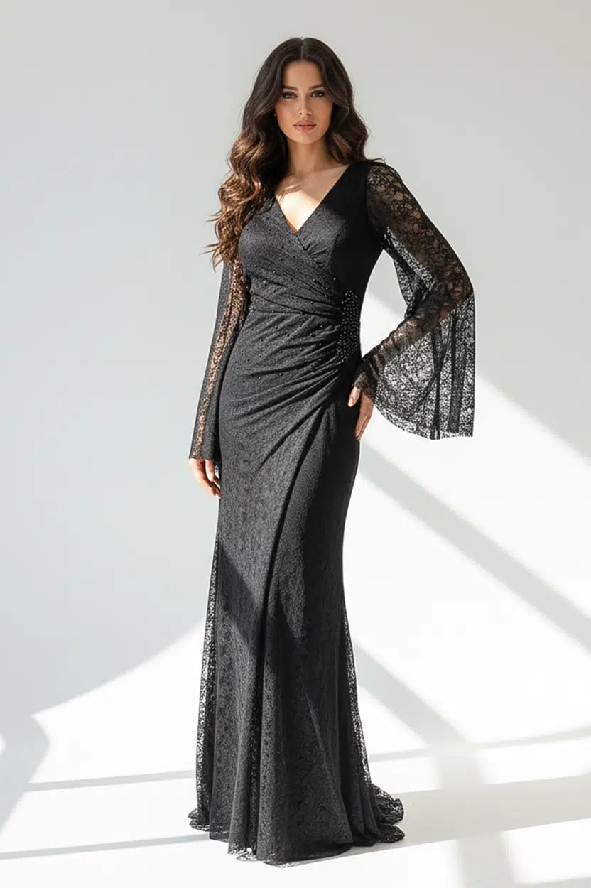 Pearl Waisted Dantel Dress