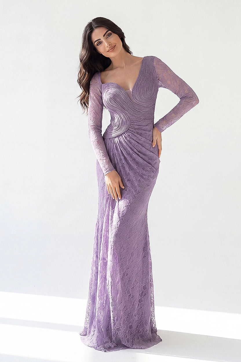 Wavy Bust Dantel Dress