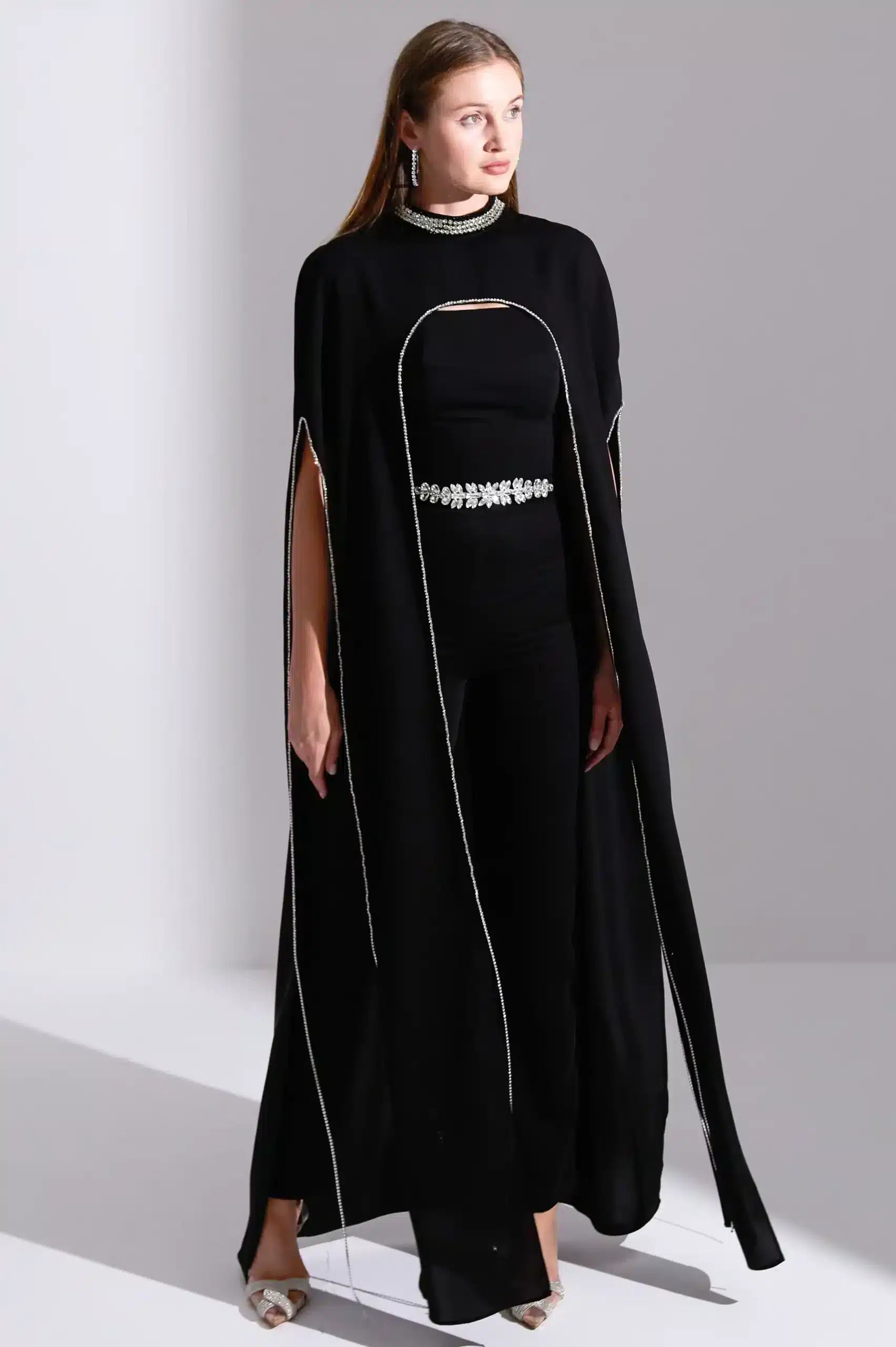 Crystal Cape Jumpsuit