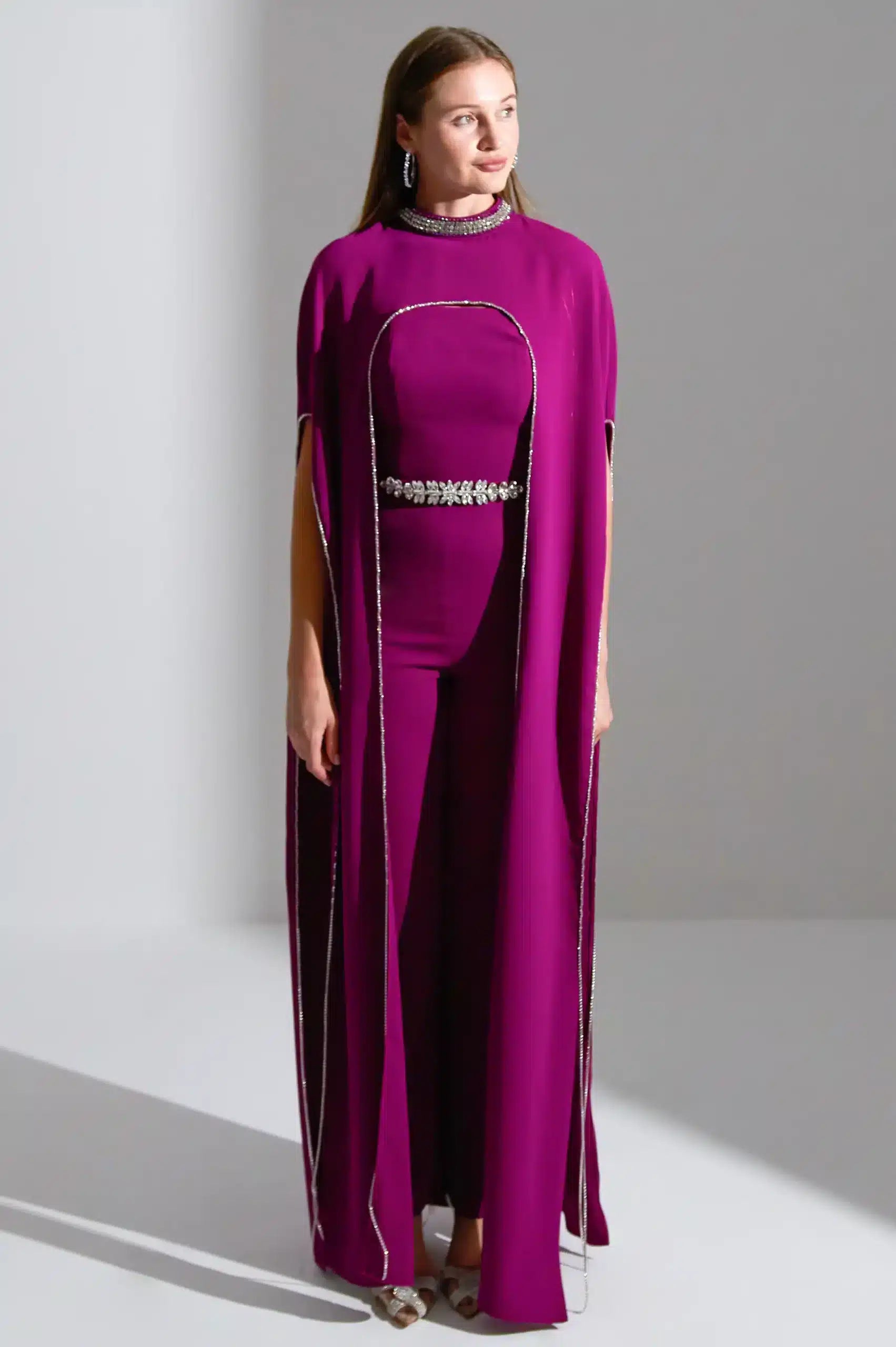 Crystal Cape Jumpsuit