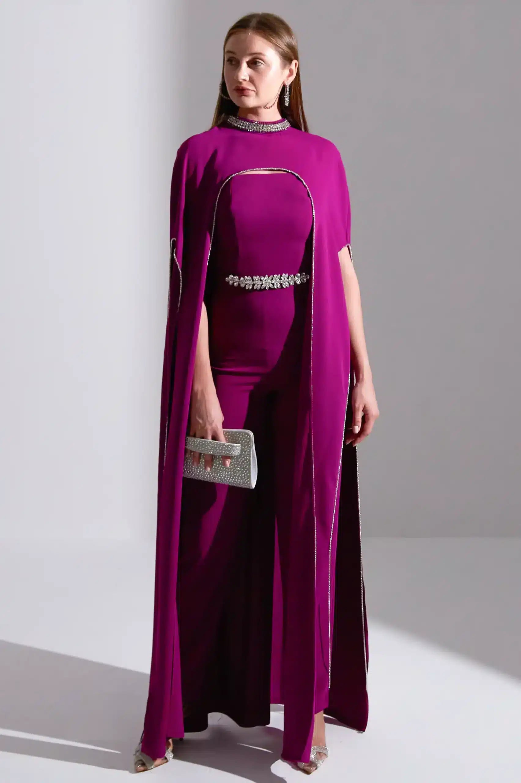 Crystal Cape Jumpsuit