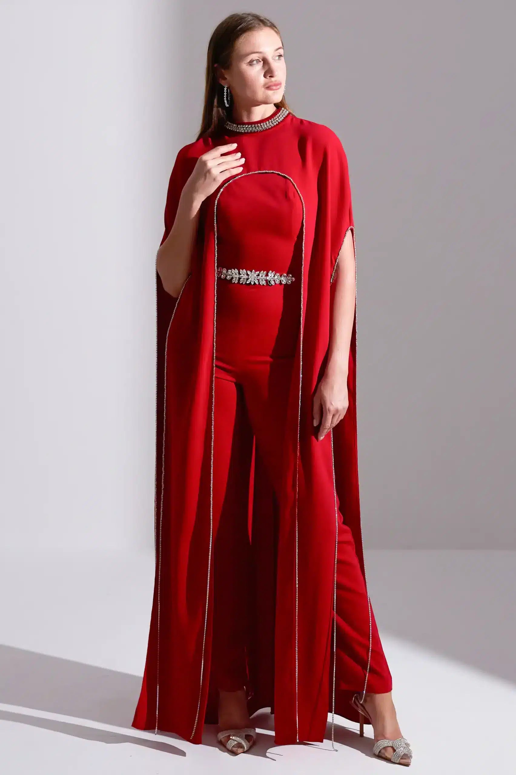 Crystal Cape Jumpsuit