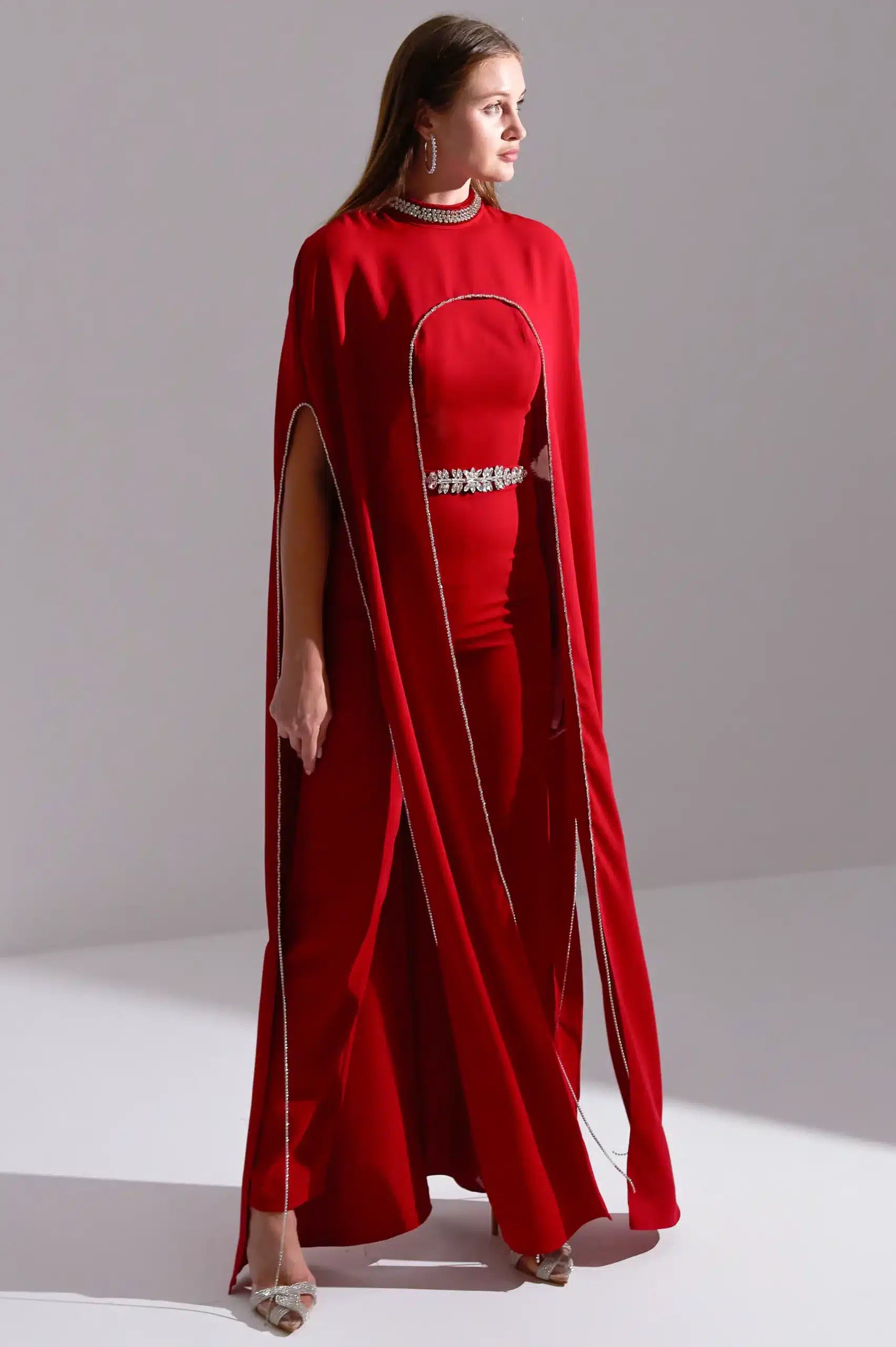 Crystal Cape Jumpsuit