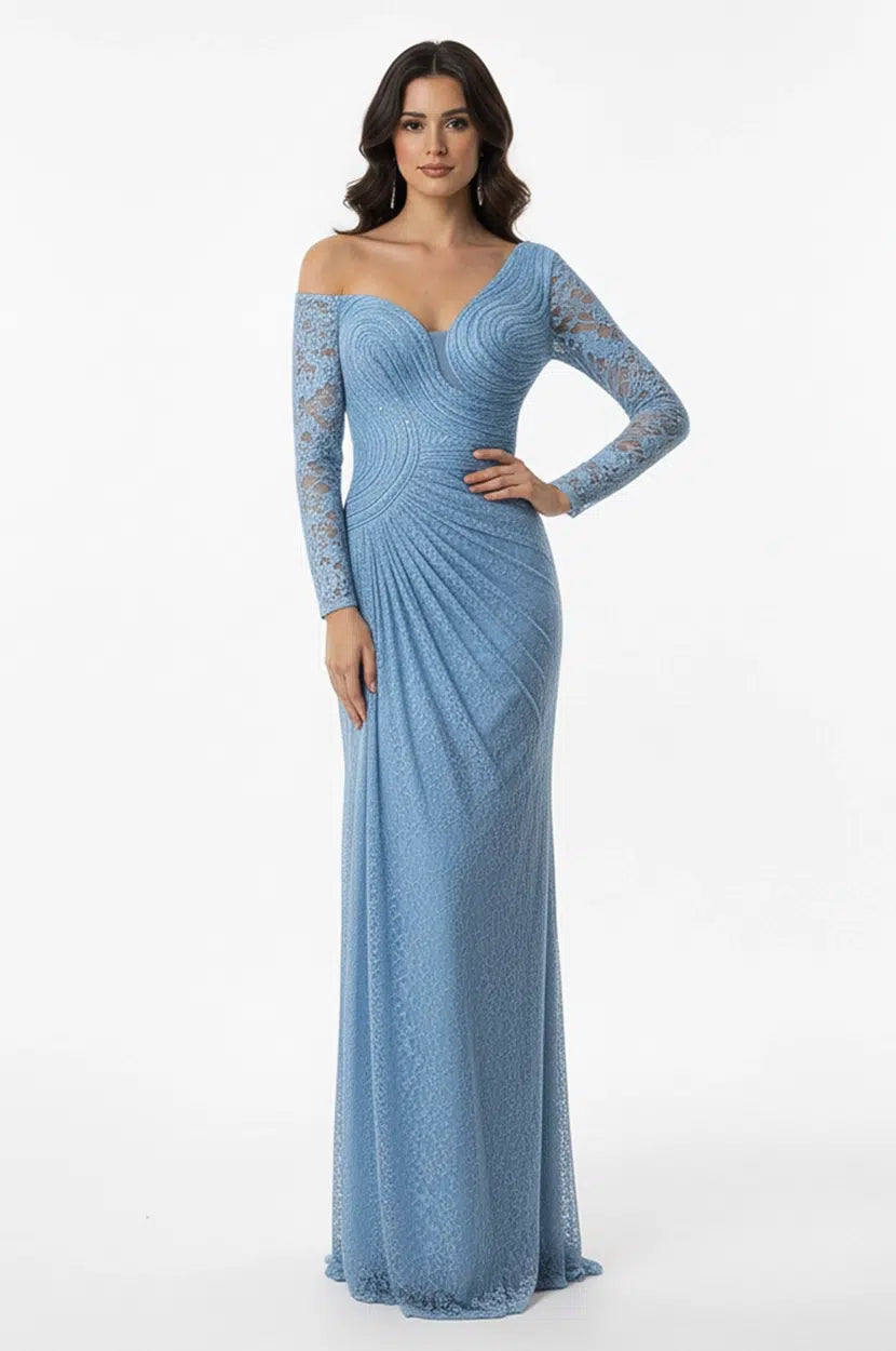 Wavy Bust Dantel Dress