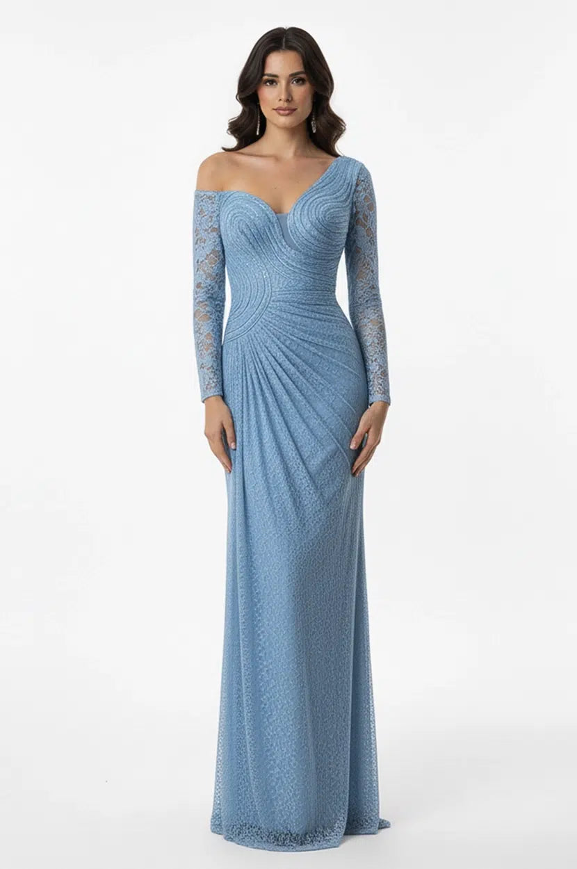 Wavy Bust Dantel Dress