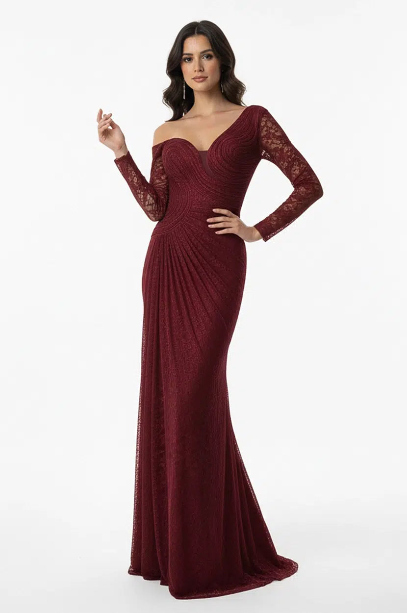 Wavy Bust Dantel Dress