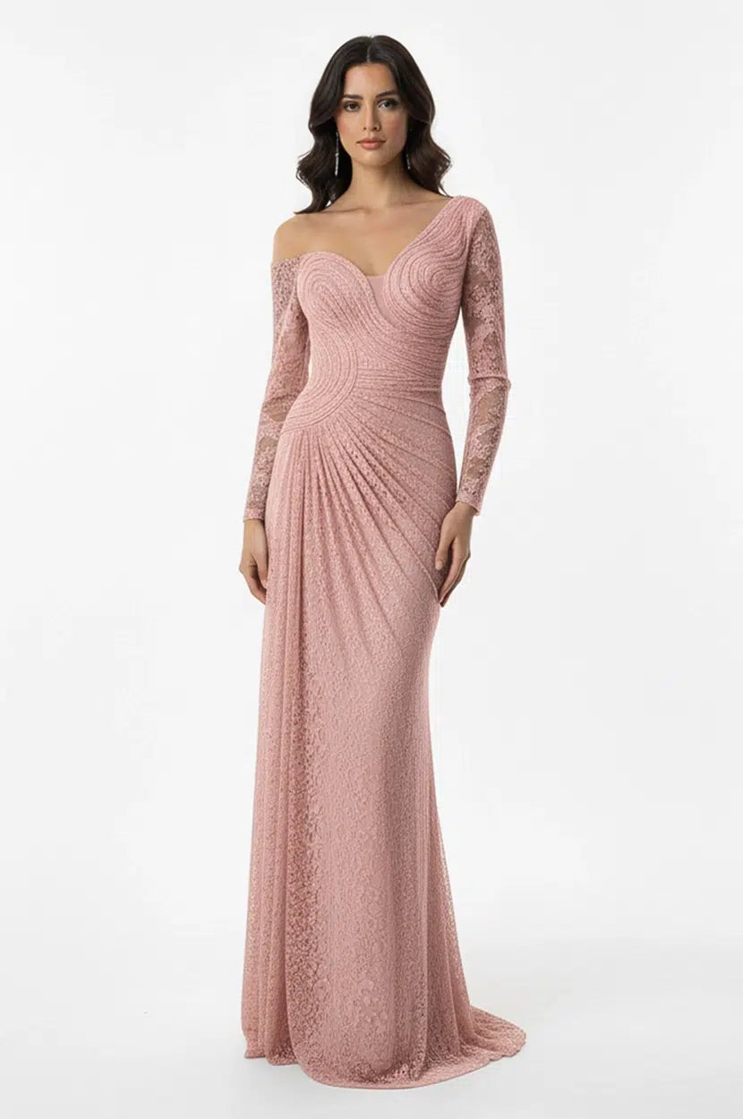 Wavy Bust Dantel Dress