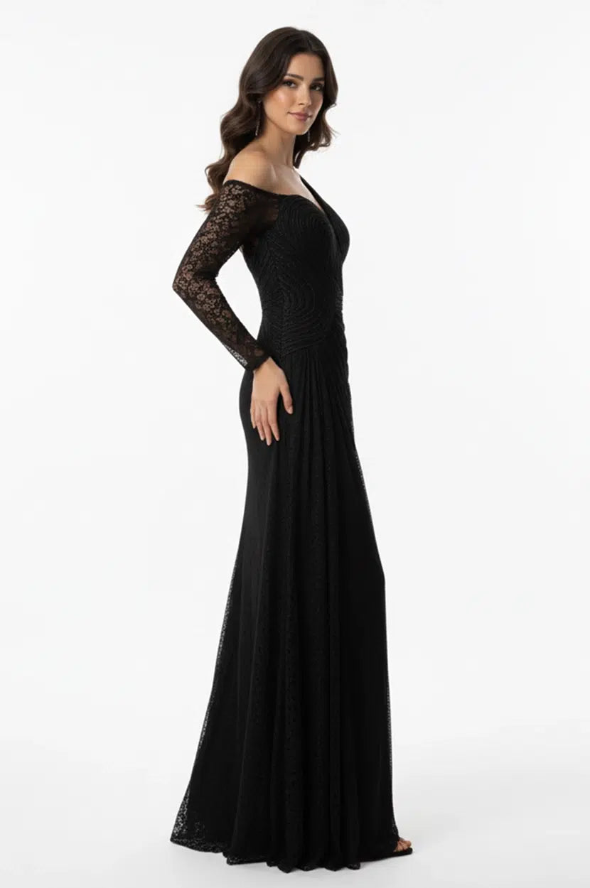 Wavy Bust Dantel Dress