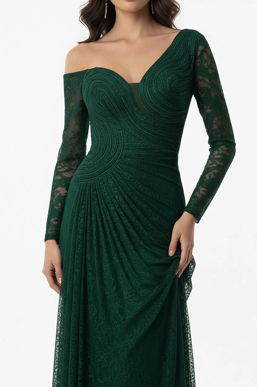 Wavy Bust Dantel Dress