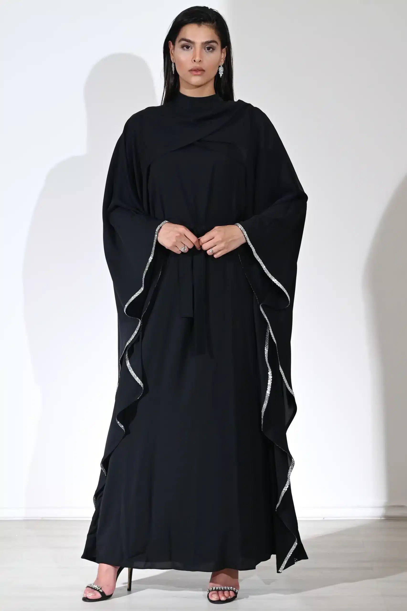 Wrap Bust Crystal Lace Jalabiya