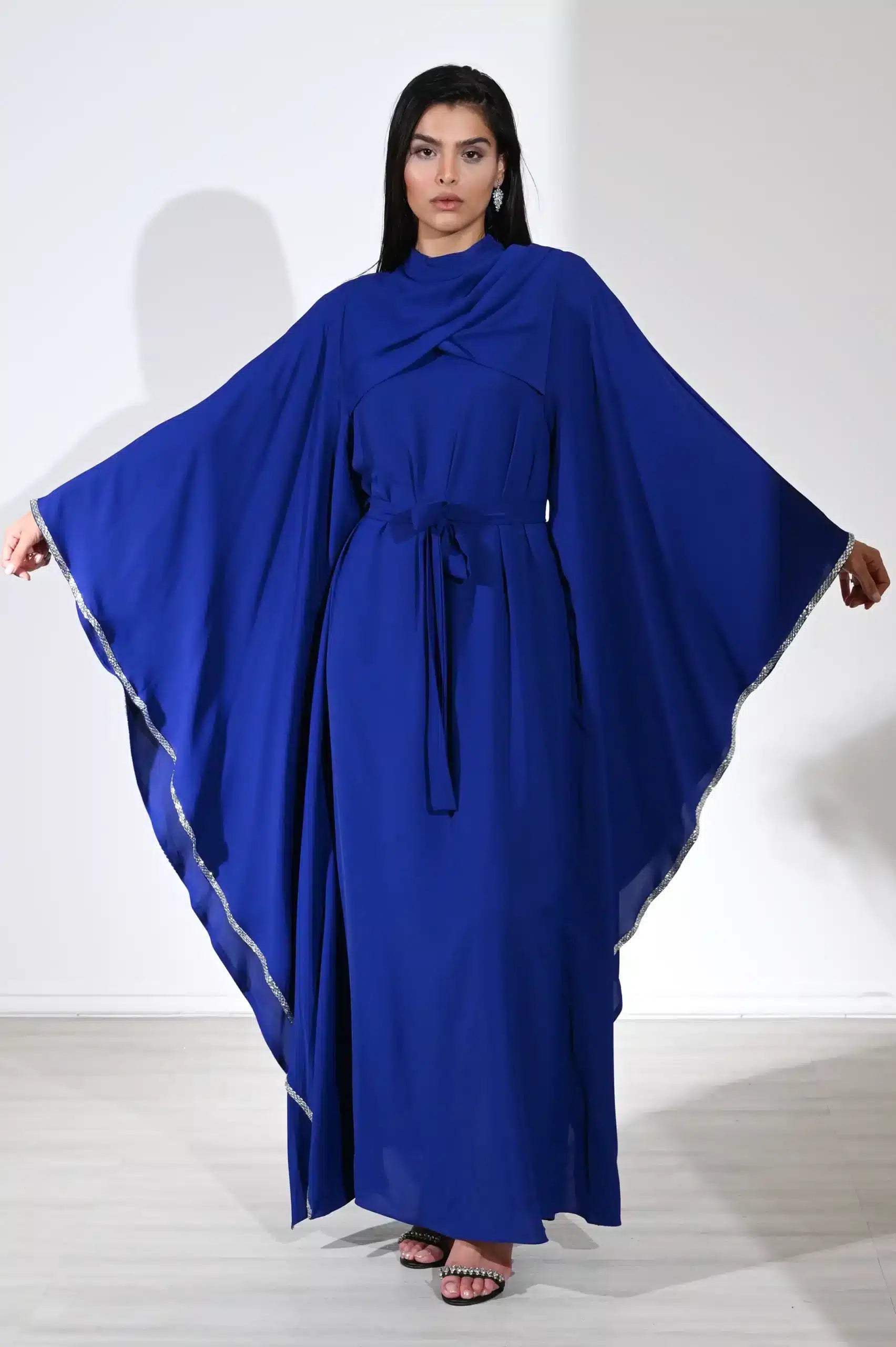 Wrap Bust Crystal Lace Jalabiya